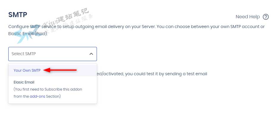 选择Your Own SMTP