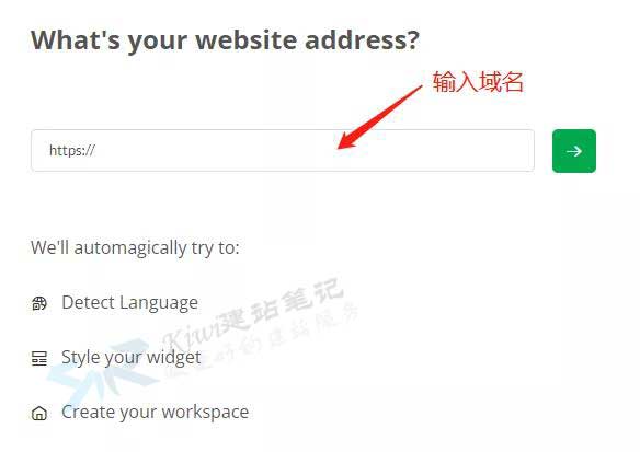输入域名