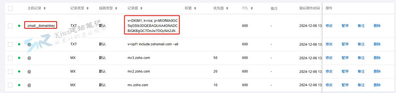 解析记录值